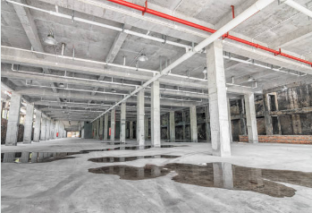 Commercial Roofing Water Damage Restoration Solutions 2 Commercial roofing water damage showing ceiling stains and structural damage in San Antonio office building