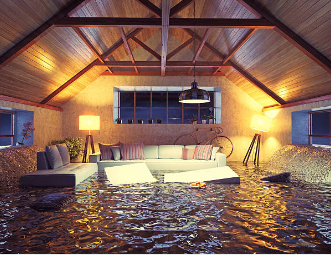 Water damage restoration Hondo Texas flooded home interior Prime Time services