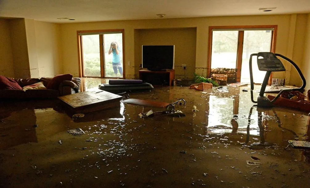 Water damage restoration Leon Valley Texas flooded home interior