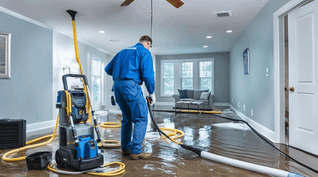 Prime Time water damage restoration Leon Valley professional equipment