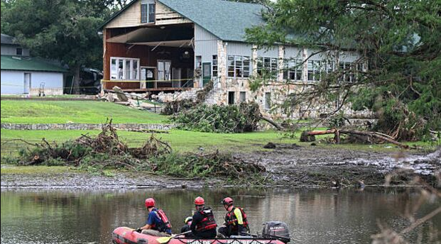 Water damage restoration New Braunfels Texas flood damage riverside home