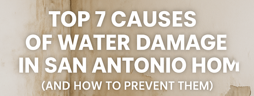 Top 7 Causes of Water Damage in San Antonio Homes (and How to Prevent Them)