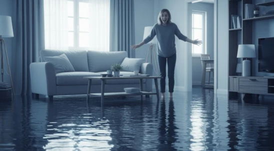 Flood Damage Restoration Near Me: What Happens If You Wait Too Long; 5 Costly Consequences You Cannot Afford to Ignore 1 flood damage restoration near me flooded living room San Antonio Texas showing urgent need for professional response
